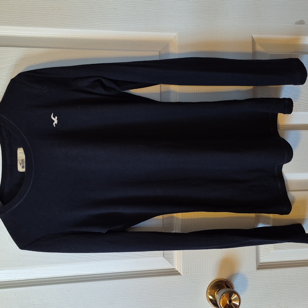 Hollister Navy Long Sleeve Shirt